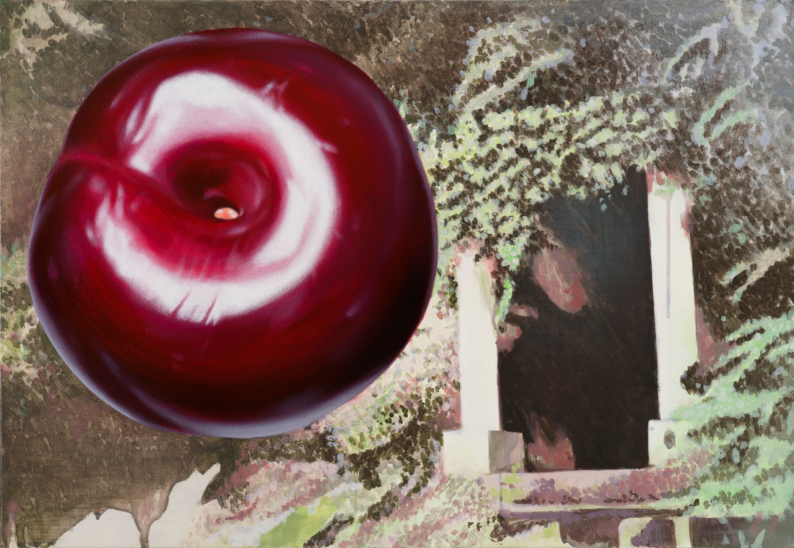 崛湖仙洞李 Acrylic on canvas 80x55cm 2014