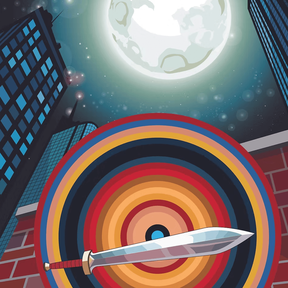 神力女超人的旋轉肖像