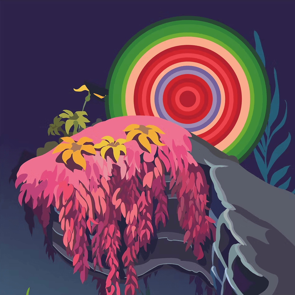 小美人魚的旋轉肖像