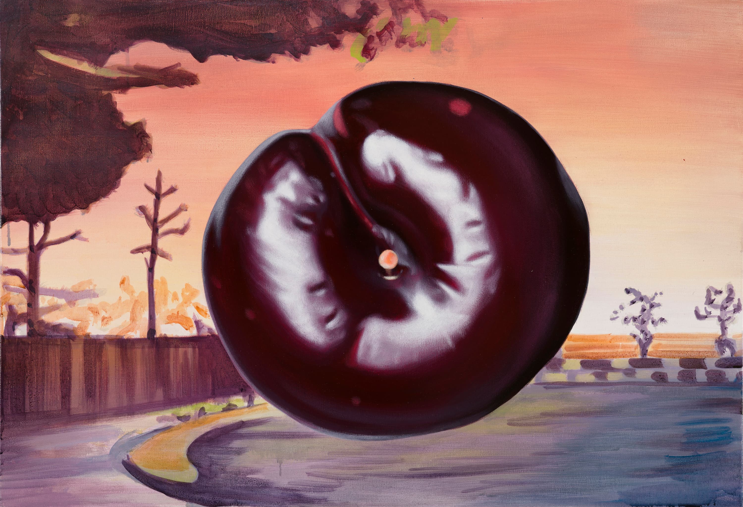 河濱夜景李 Acrylic on canvas 80x55cm 2014