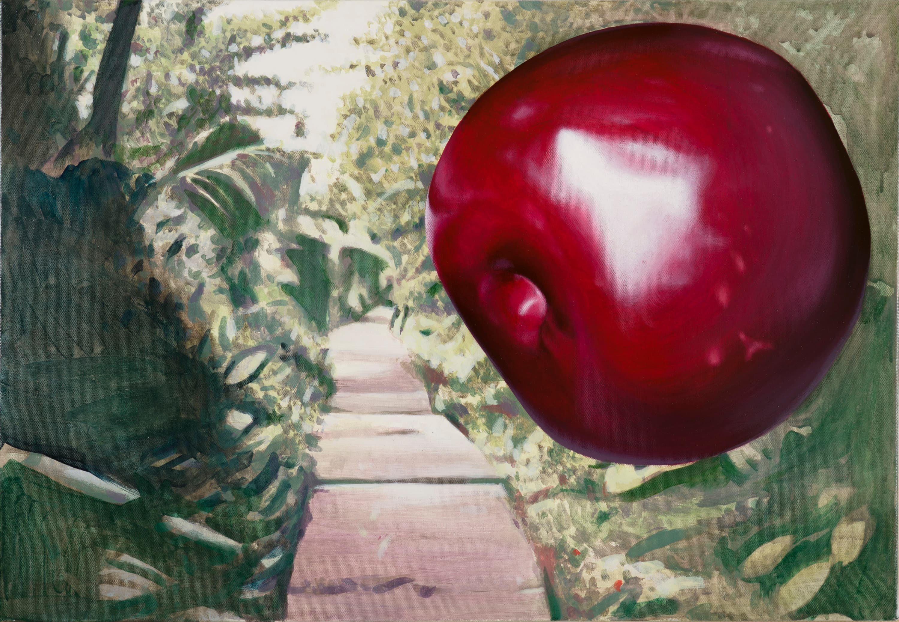 鐵漢步道李 Acrylic on canvas 80x55cm 2014