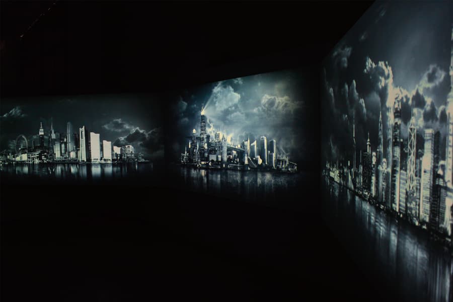 裝置圖檔-三頻道數位錄像展場裝置照01