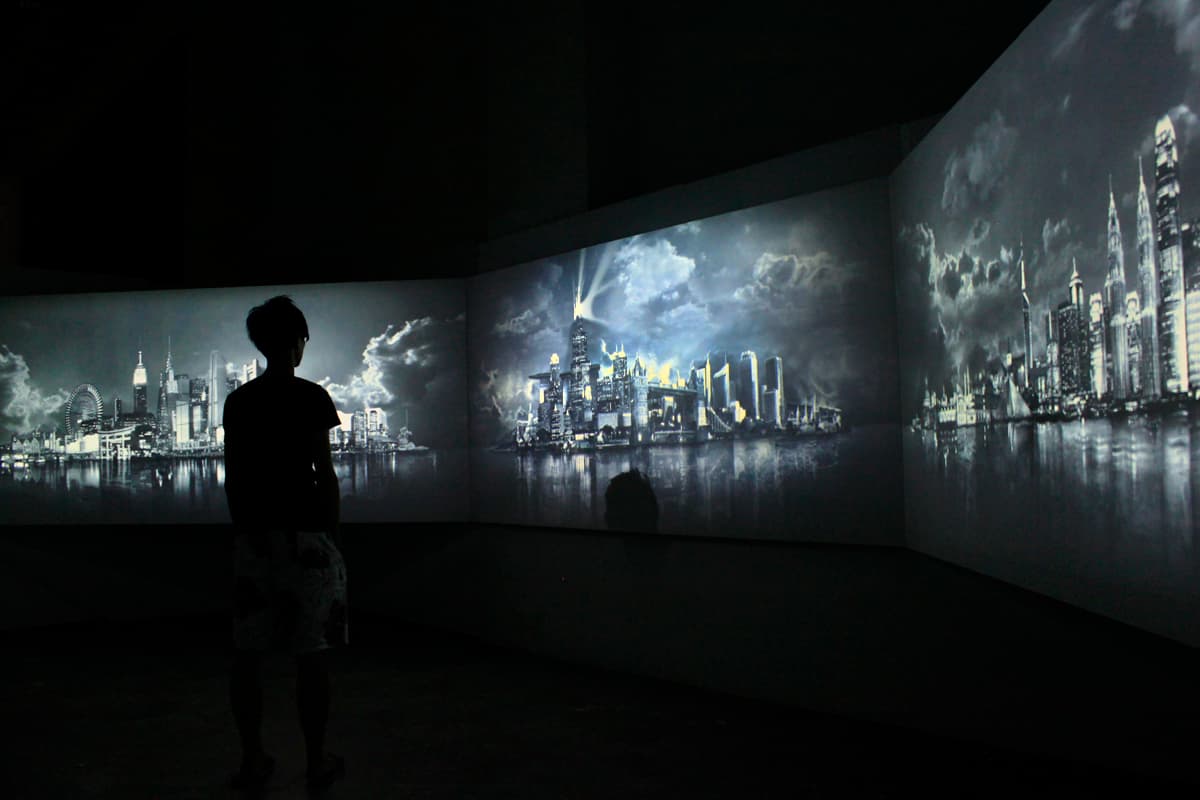 裝置圖檔-三頻道數位錄像展場裝置照02