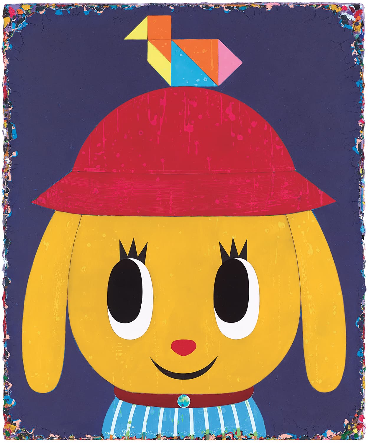 賴九岑-跟小鴨一起放學的黃色小狗