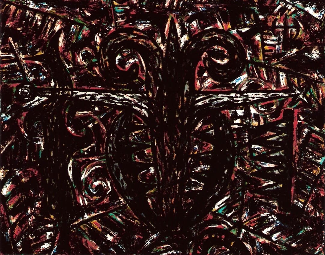 YJM-TW-楊仁明-色彩干擾五-1993-油彩-40F