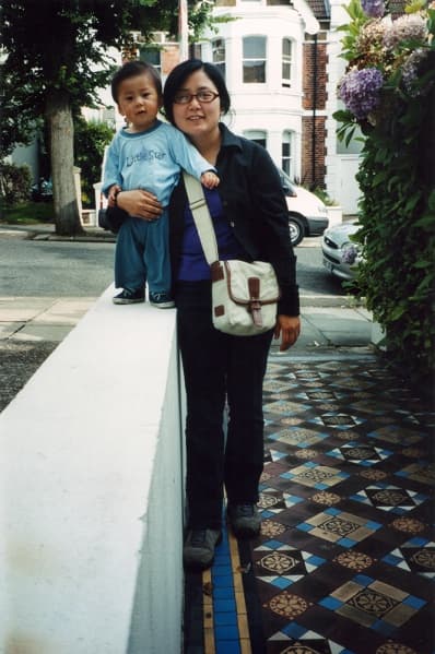 我的兒子和我一樣高