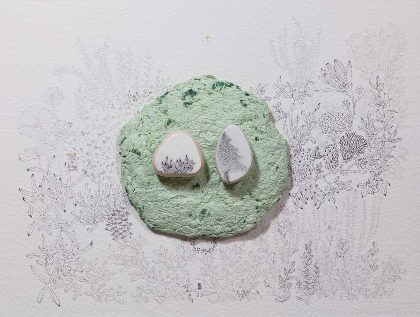 51.傅浩軒_父母_2016_複合媒材_20×15cm