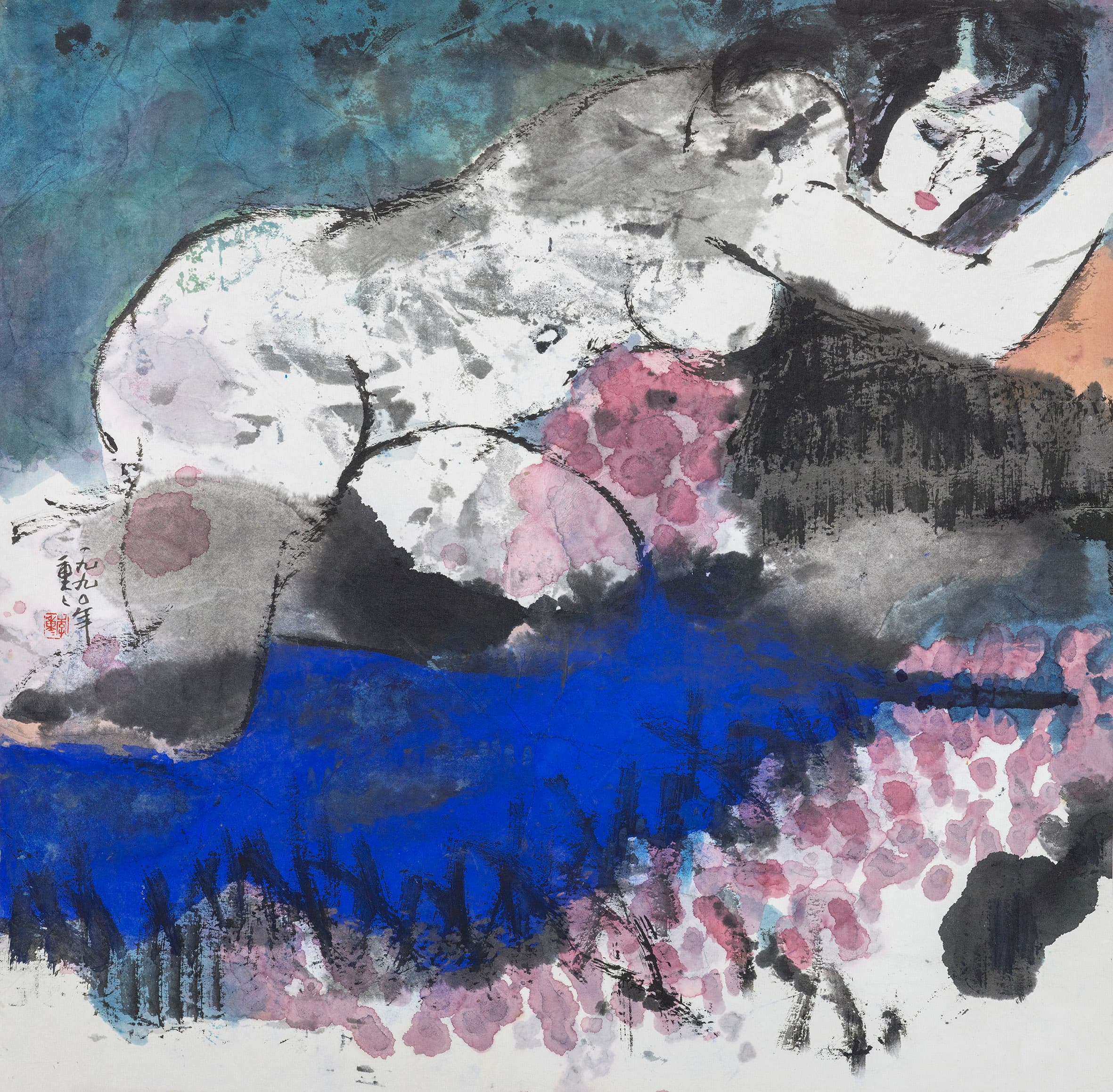 一夜雨聲涼入夢