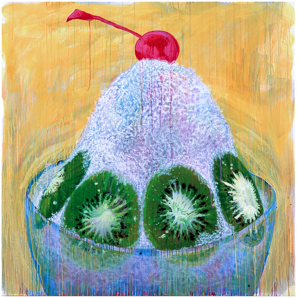 有奇異果的剉冰