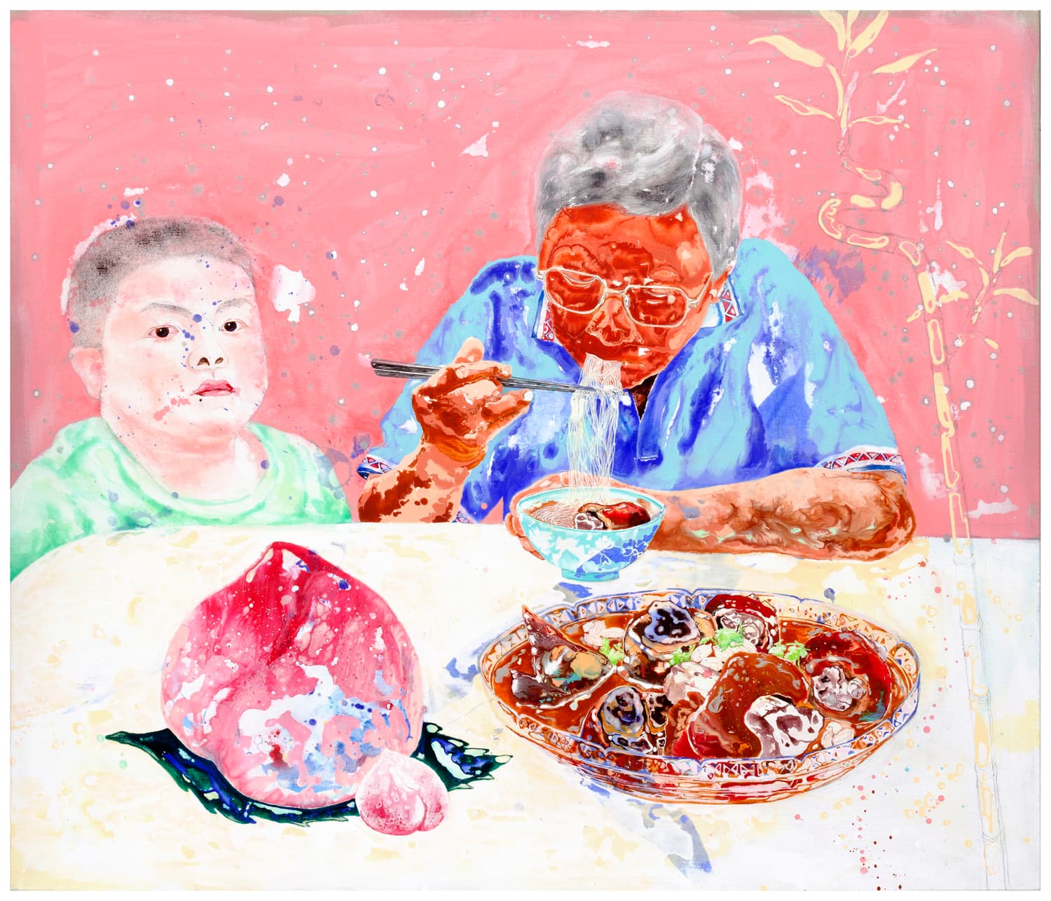 2014_-祝我生日快樂_祖孫_182x156cm