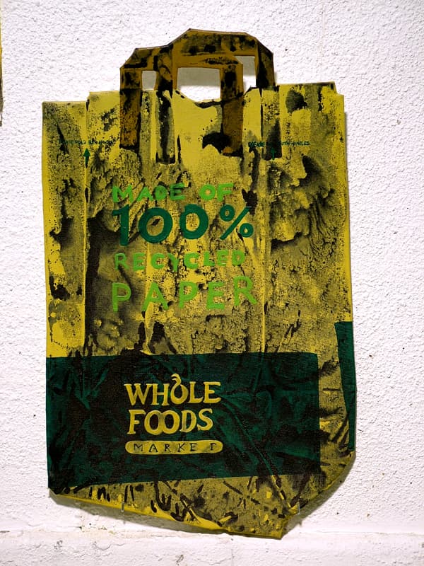 Trash painting: Whole Food