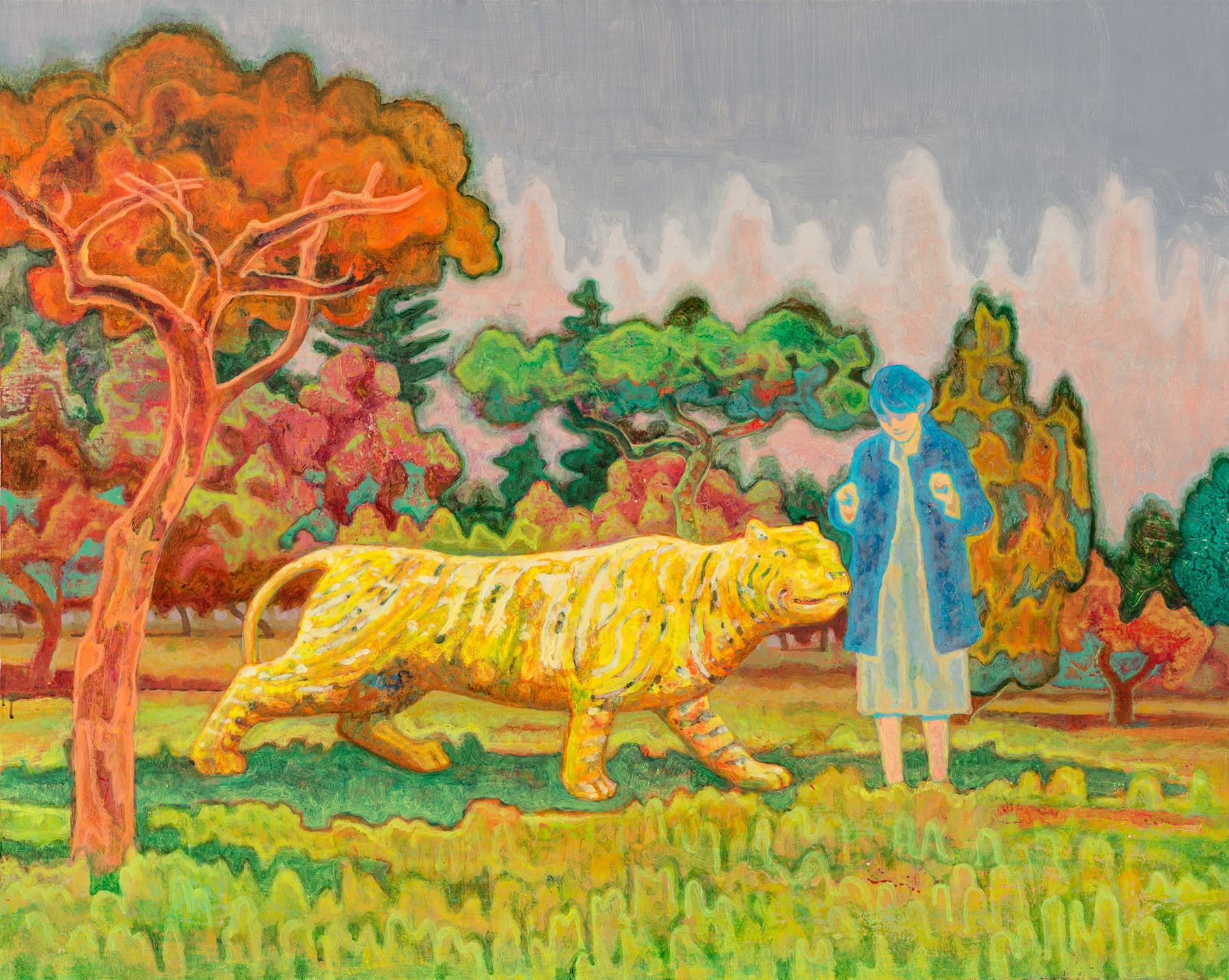 原來惡夢中的那隻老虎是石頭做的