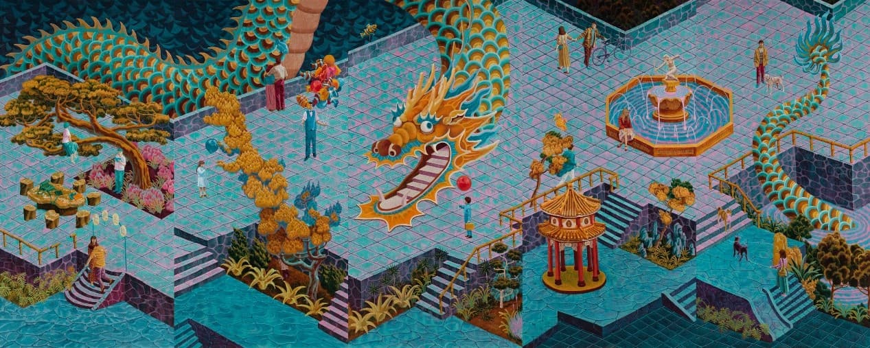 The V' Day in coiled dragongarden